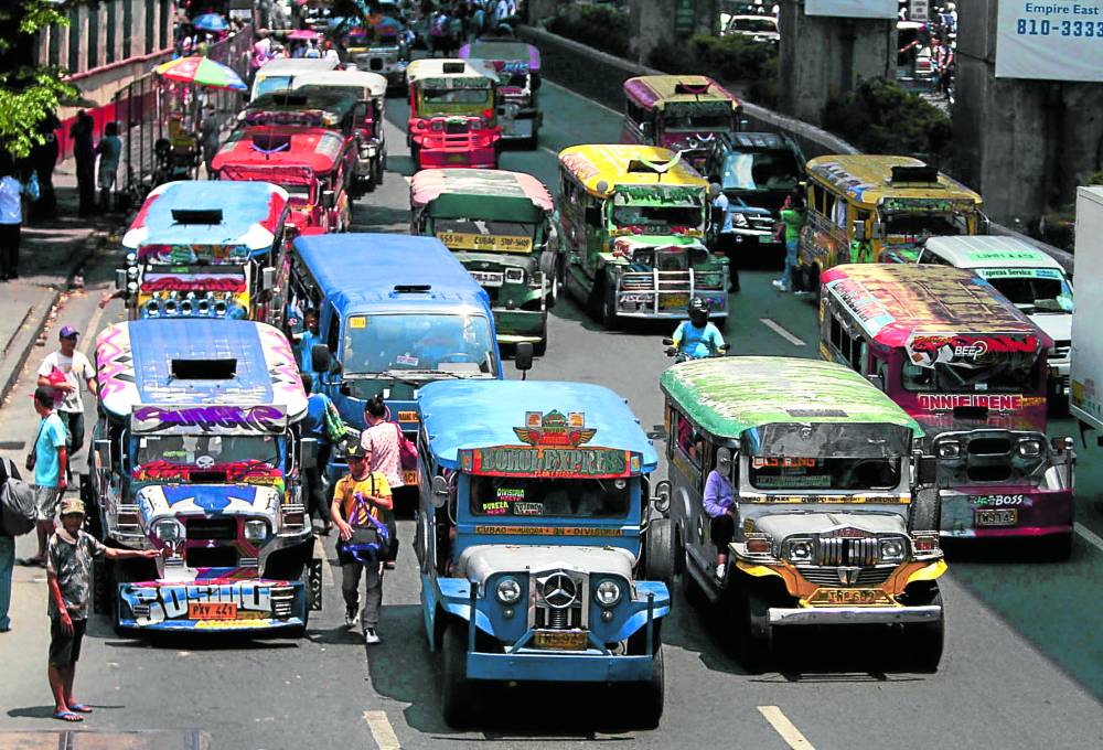 Jeepney interior seating